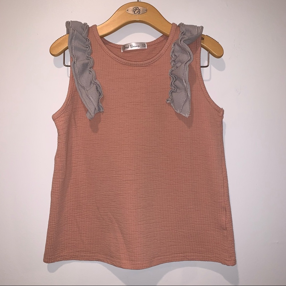 Trend blossoms girls dressed top with ruffles